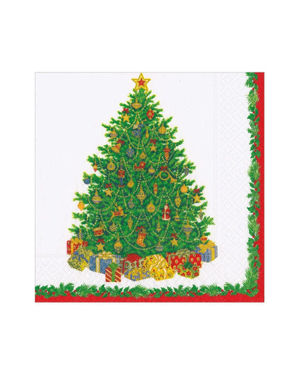 Christmas Tree Cocktail Napkins - includes 12 Cocktail Napkins