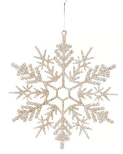 Glitter Snowflake Wall Decor