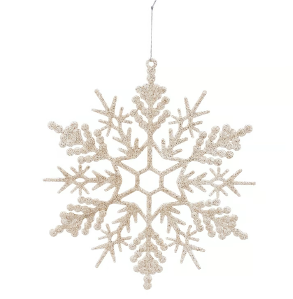 Glitter Snowflake Wall Decor