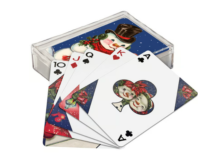 Playing Cards Snowman