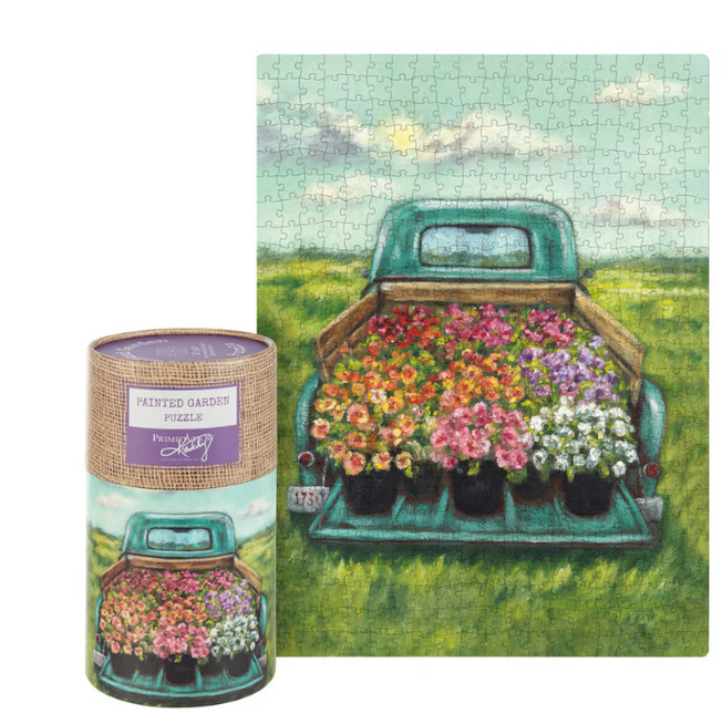 Puzzle Truck Bed Flowers