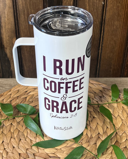 Run on Coffee Tumbler image 0