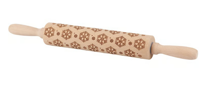 Large Christmas Rolling Pin