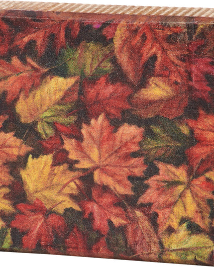 Fall Leaves Block Sign