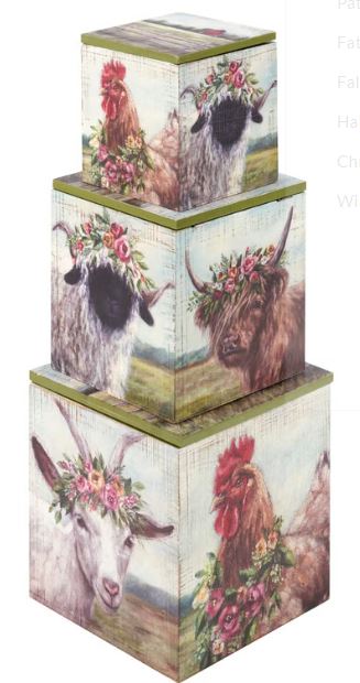 Hinged Animal Boxes