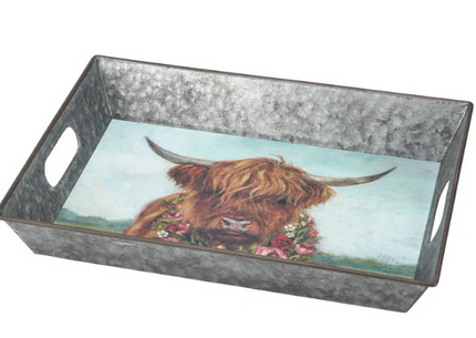 Highland Cow Tray