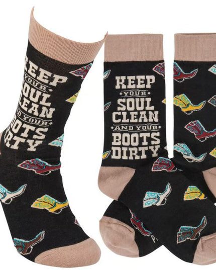 Boots Dirty Socks