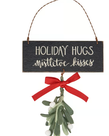 Mistletoe Kisses Christmas Ornament
