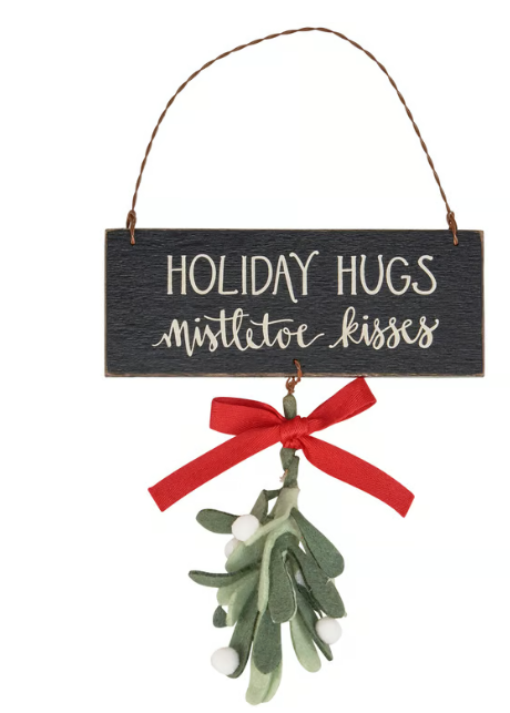 Mistletoe Kisses Christmas Ornament