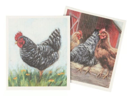 Chickens Swedish Dishcloth Set
