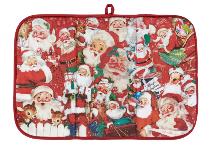 Retro Santa Drying Mat