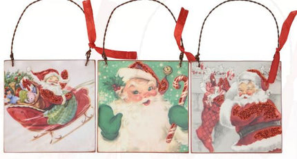 Retro Santa Ornament