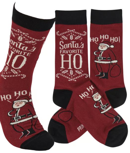 Socks Santa's Favorite Ho Ho Ho