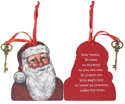 Merry Santa Key Ornament