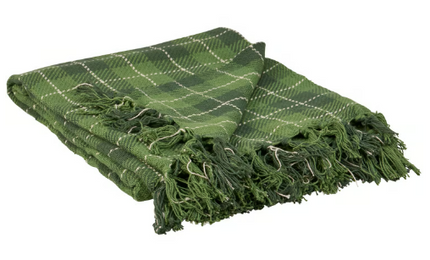 Green Tartan Throw