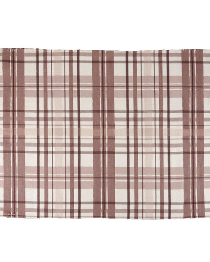 Blush Plaid Rug