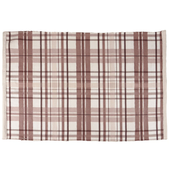 Blush Plaid Rug