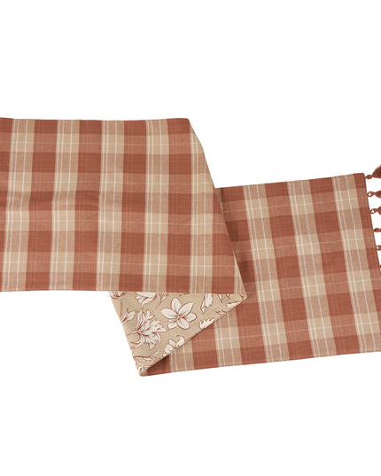 Brown Tartan Runner