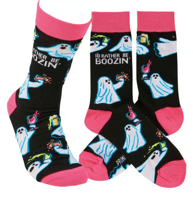 Socks I'd Rather Be Boozin