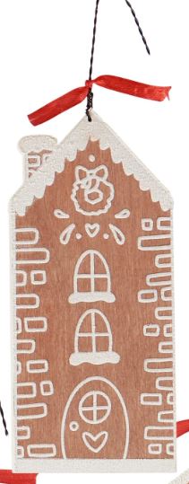 Gingerbread House Ornament Set