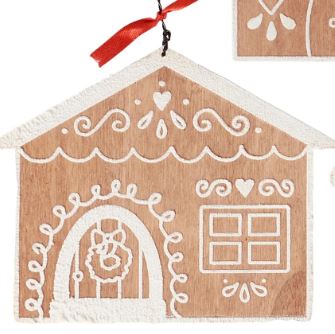 Gingerbread House Ornament Set