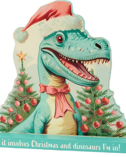 Stand Up Dino Christmas