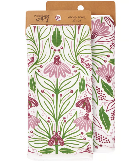 Purple Floral Kitchen Towel