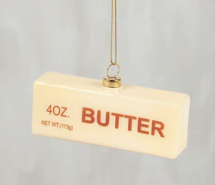 Butter Glass Ornament