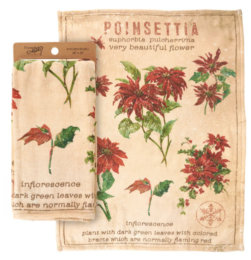 Poinsettia Kitchen Towel