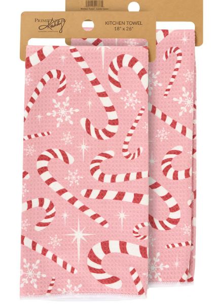 Candy Canes Kitchen Towel