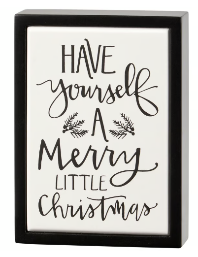 Merry Little Mini Box Sign