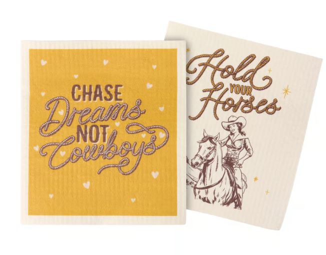 Cowboys Swedish Dishcloth Set