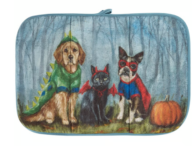 Halloween Family Drying Mat