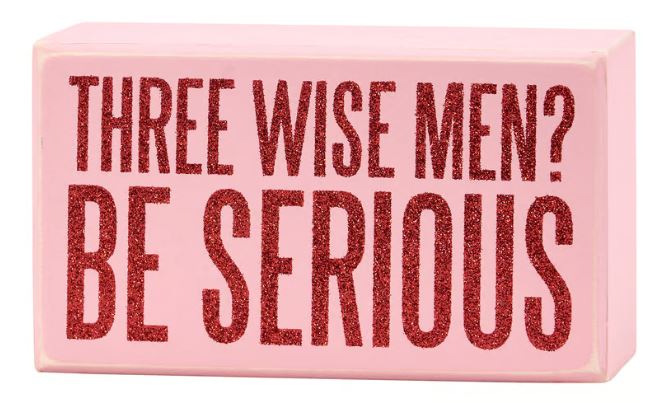 Three Wise Men Box Sign
