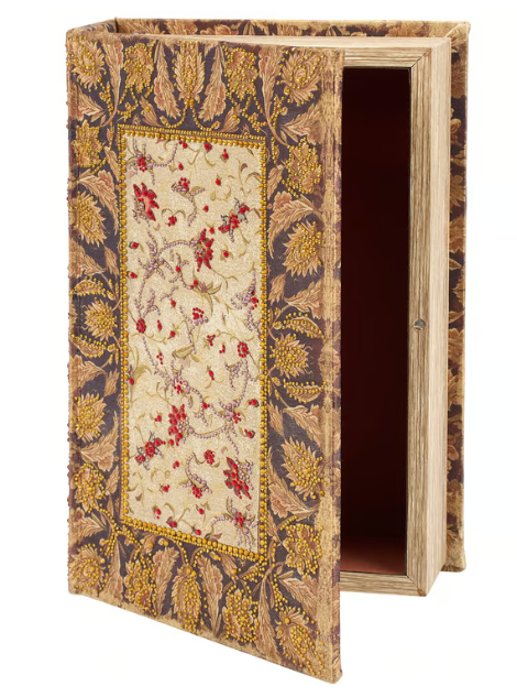 Box Book Embellished Floral