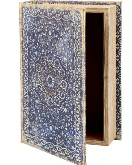 Box Book Blue Medallion
