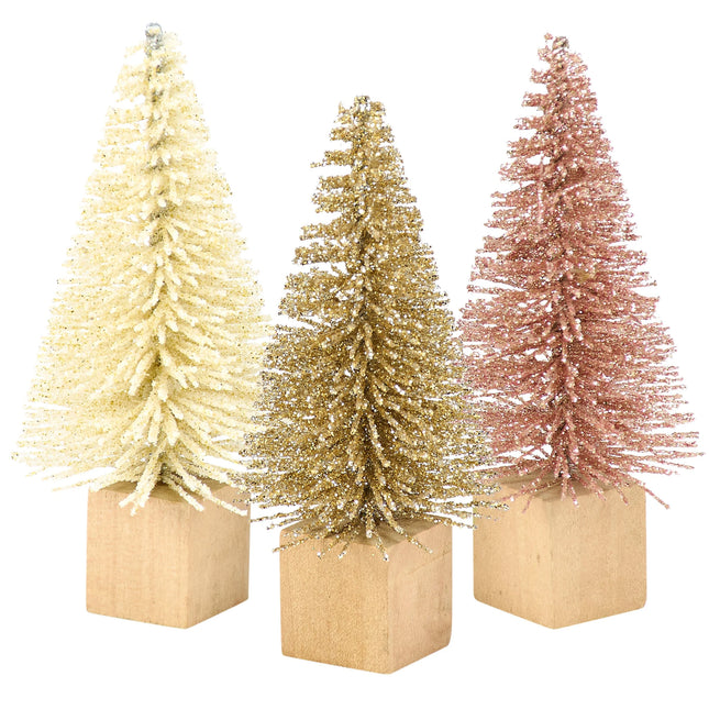 Mini Bottle Brush Tree Set