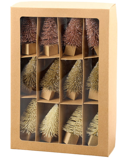 Mini Bottle Brush Tree Set