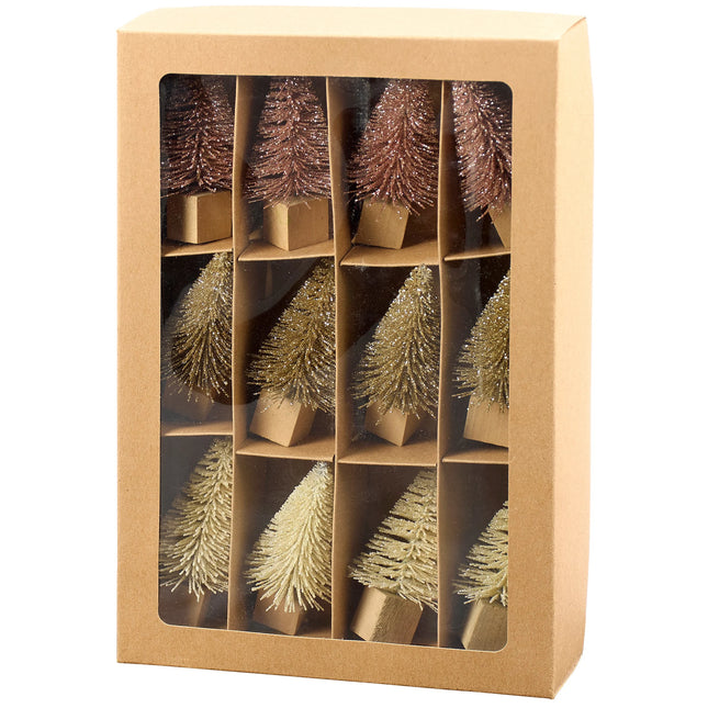 Mini Bottle Brush Tree Set