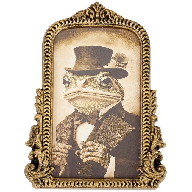 Frog Gent Framed Wall Art