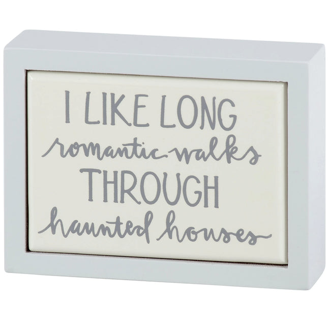 Haunted Houses Mini Box Sign