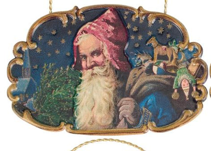 Midnight Santa Christmas Ornaments