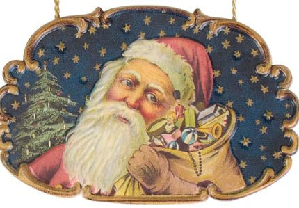 Midnight Santa Christmas Ornaments