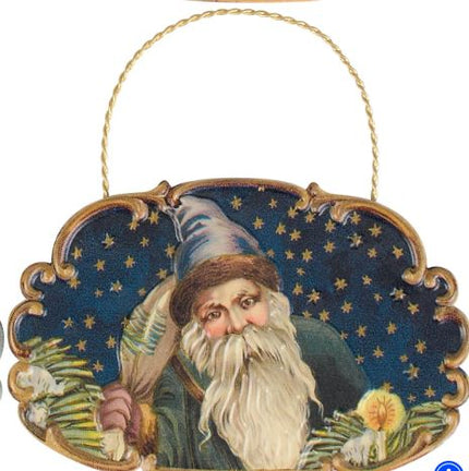 Midnight Santa Christmas Ornaments