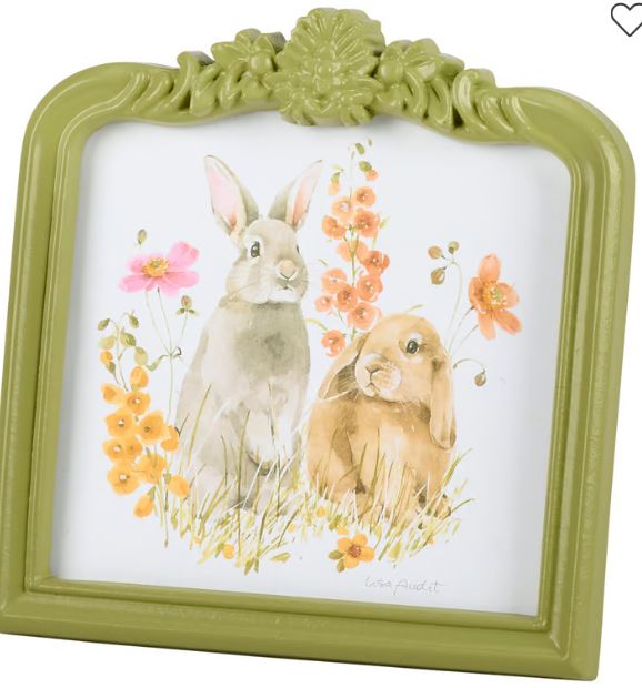 Flower Bunnies Framed Art