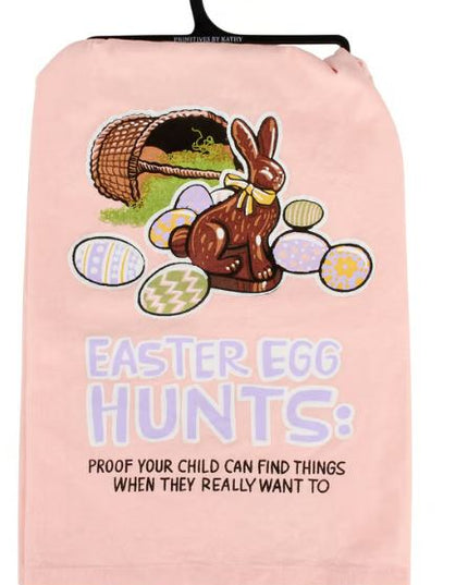 Easter Egg Hunt Kitchen Towel
