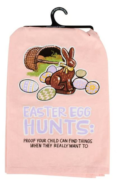 Easter Egg Hunt Kitchen Towel