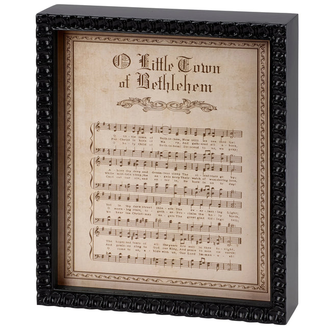 O Little Town of Bethlehem Inset Box Sign