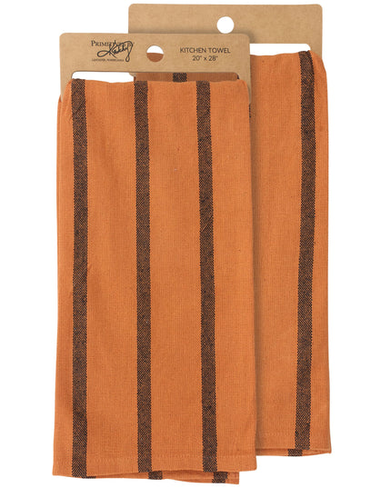 Orange Stripe Kitchen Towel