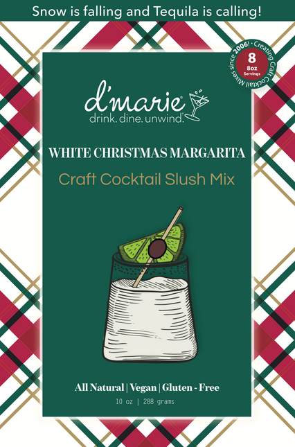 White Christmas Margarita Craft Cocktail Slush Mix
